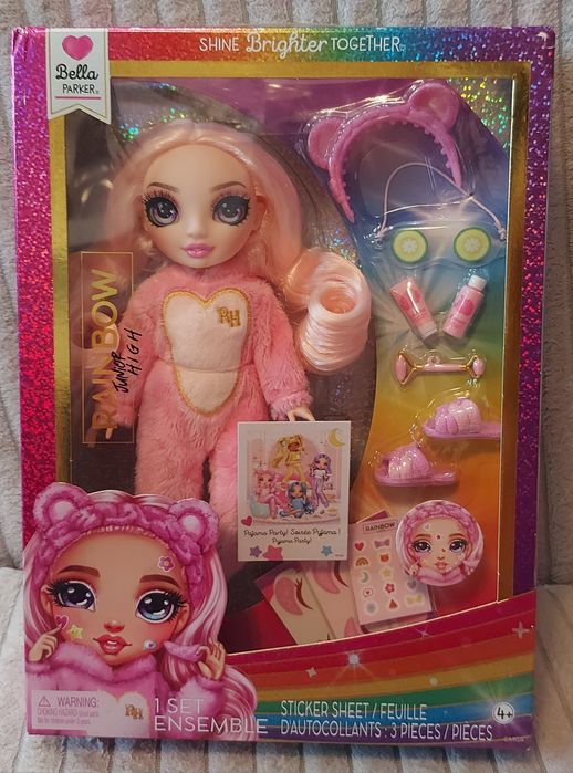 Rainbow High Рейнбоу хай Джуніор Белла Паркер Піжамна вечірка Junior