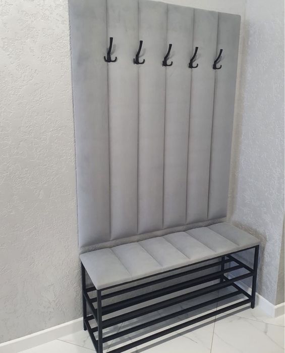 Акція! Вішак-панно для одягу та банкетка, вішалка, банкетка для взуття