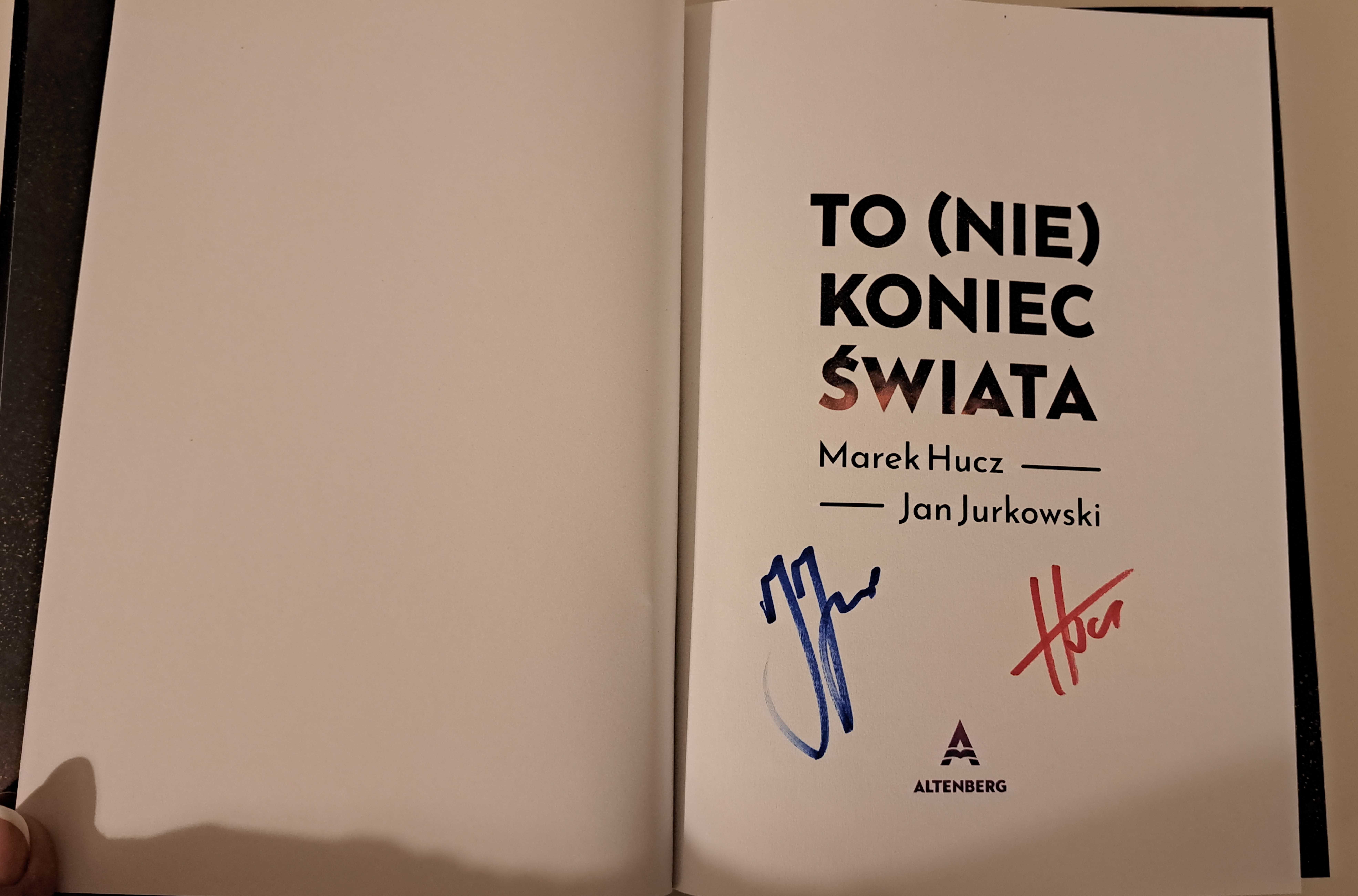 Książka "To (nie) koniec świata" dla fanów GF Darwin :) Z autografami