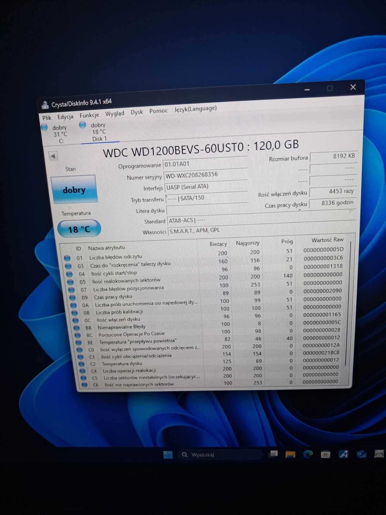 dysk twardy 120gb 2.5 sprawny #p52