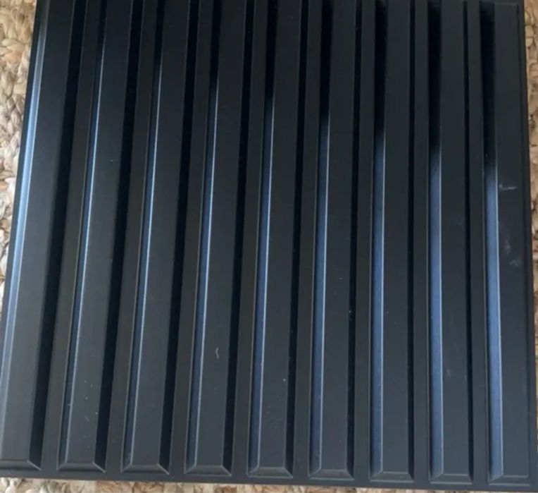 Zestaw 60 nowych teksturowych czarnych paneli PVC 30X30 NOWE