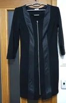Czarna sukienka z zamkiem, Firmy Skórska rozmiar 38