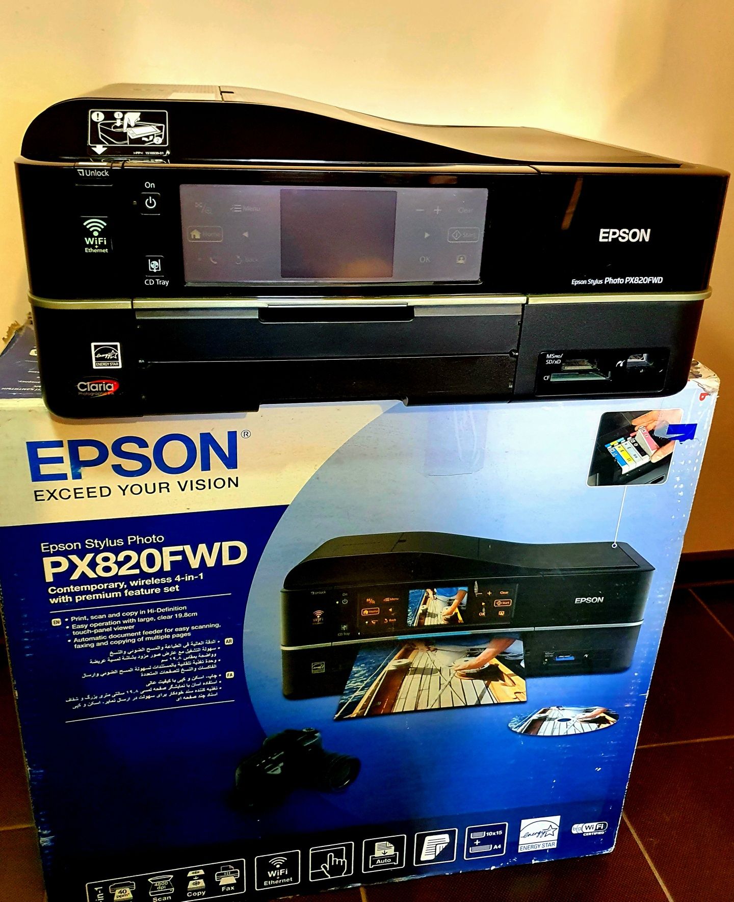 EPSON Stylus Photo PX820FWD WiFi фото БФП / МФУ прінтер сканер факс