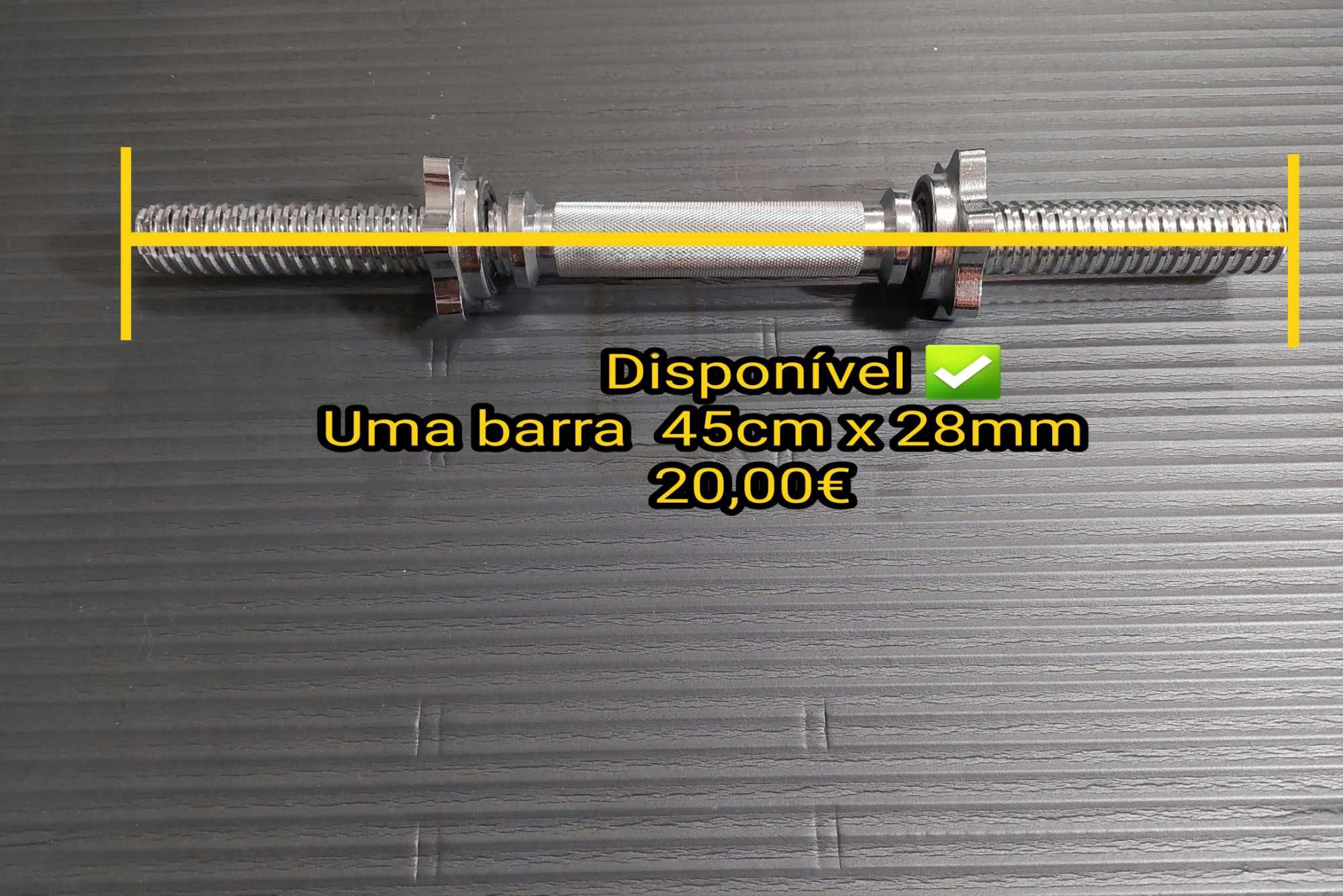 Bloqueadores Barras Halteres lisa rosca 28mm 30mm halteres musculação