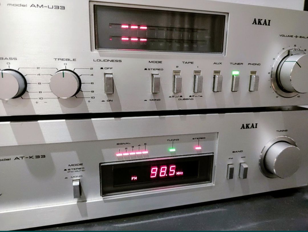 Akai - sintonizador + amplificador vintage