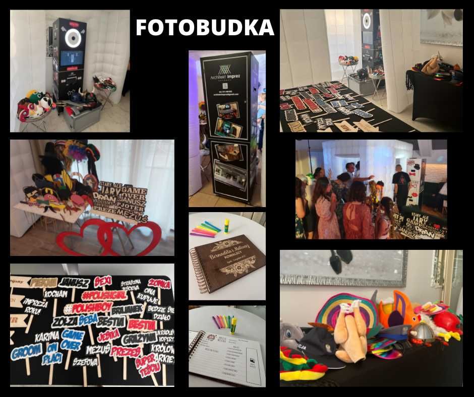 Fotobudka 360, Barman - Barmix, Prosecco,  Ciężki Dym, Zimne Ognie