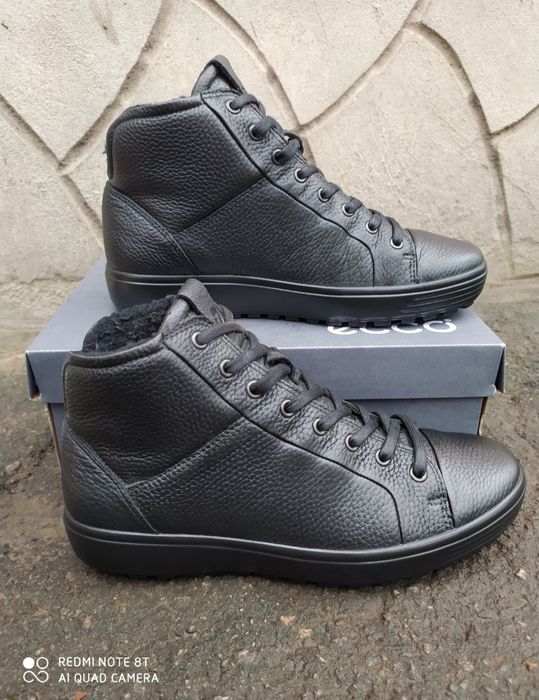 Ecco 41 40 ботинки зимові чоботи шкіряні черевики взуття ессо