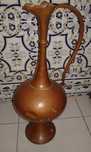 Artesanato - Soberbo Jarrão antigo em cobre martelado - 55 cm
