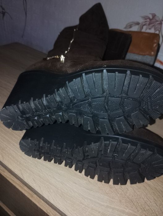 Сапоги жіночі натуральна замша зимові р38