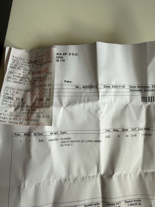 Huawei gt 5 pro stan idealny!!!