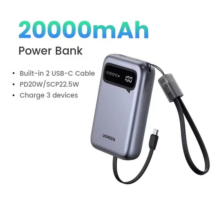 Павербанк Ugreen 22,5W  20000mAh