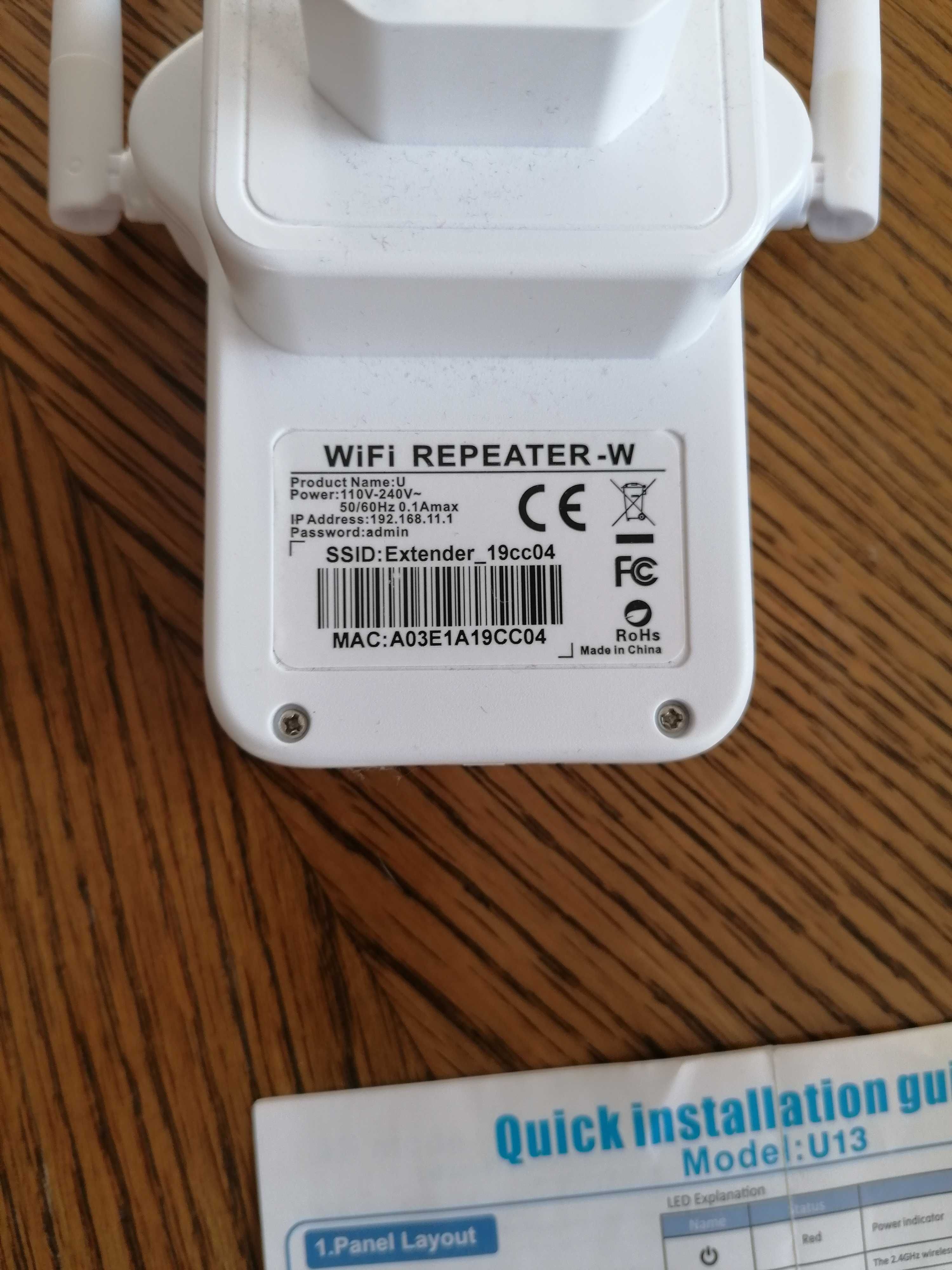 Wzmacniacz sygnału Wi-Fi  300 Mbps WiFi Repeater
