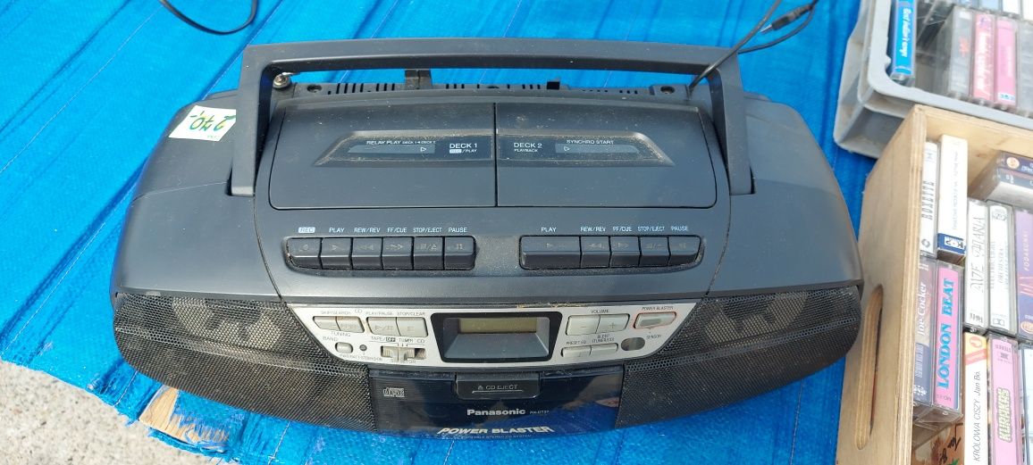 Panasonic RX-DT37 Radio magnetofon (2x kasety)  i CD