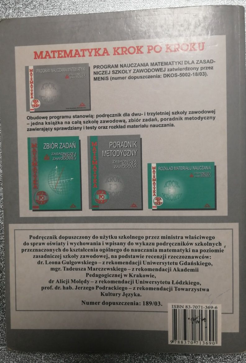 Matematyka krok po kroku - podręcznik