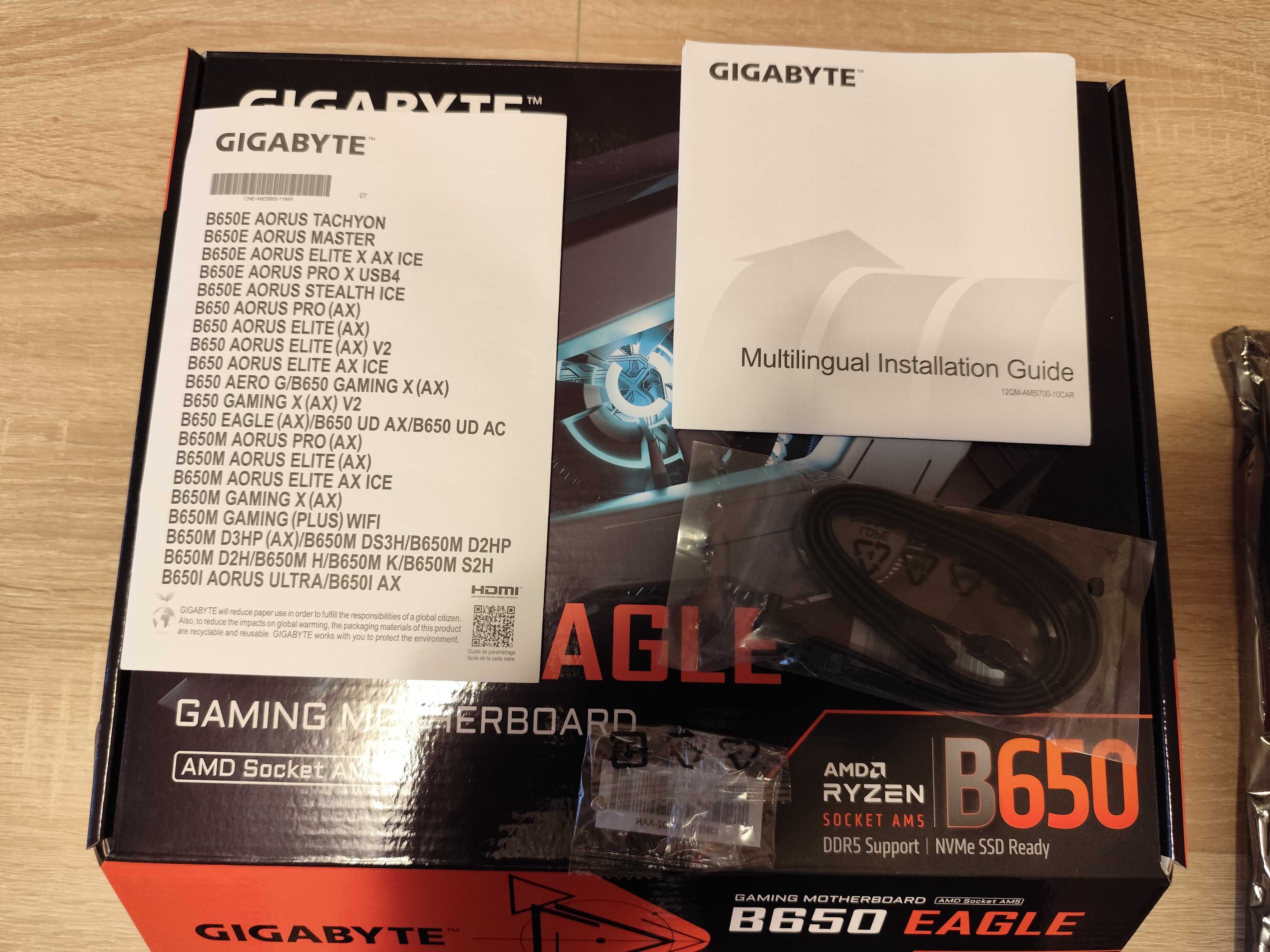 Płyta główna Gigabyte B650 EAGLE AM5 DDR5 HDMI/DP ATX  GWARANCJA 26MCY