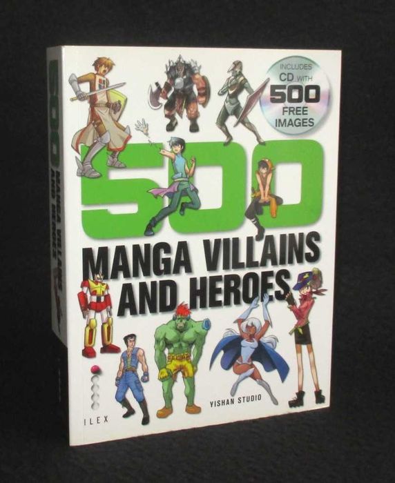 Livro 500 Manga Villains And Heroes Yishan Li