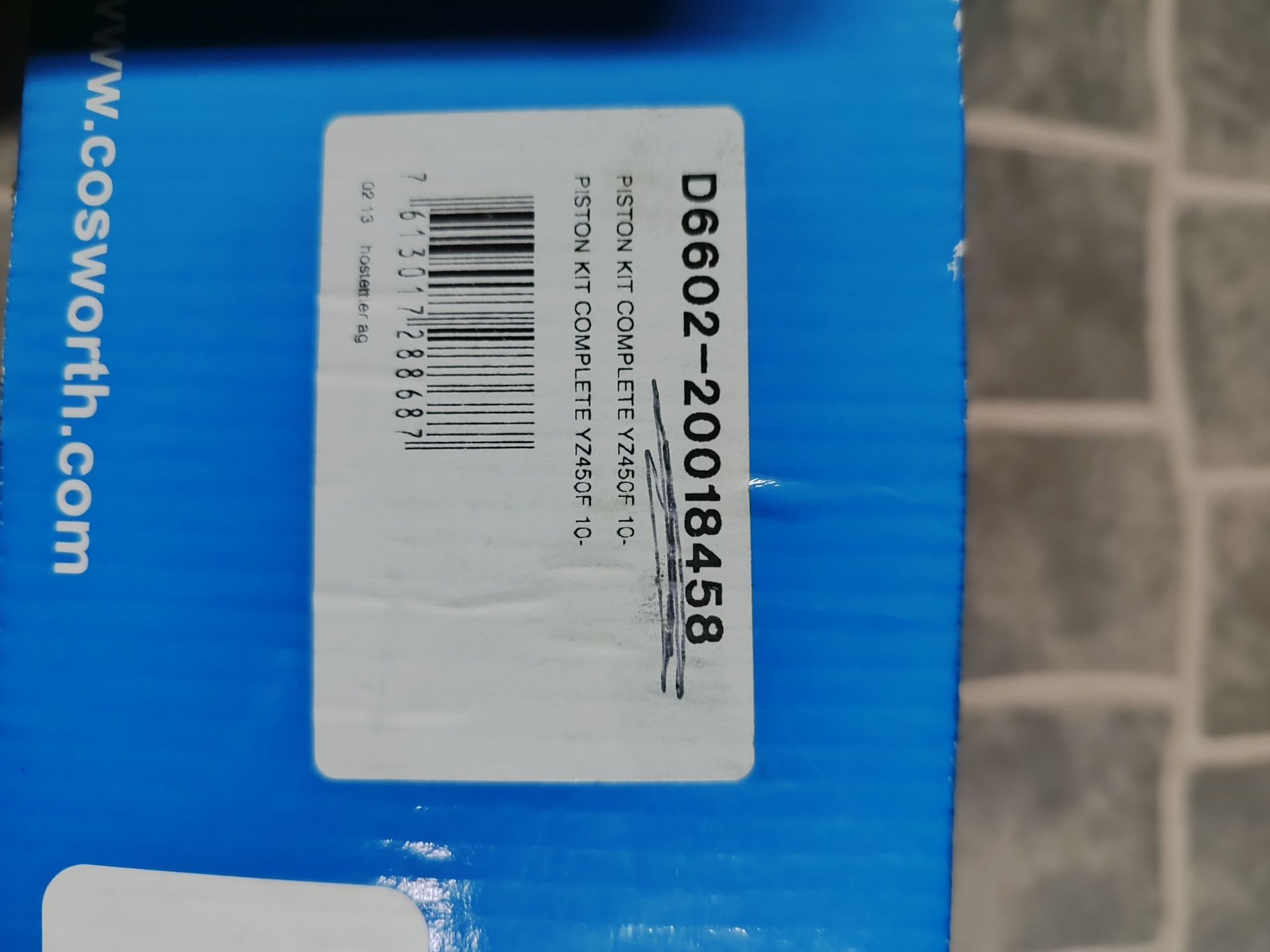 Vendo kit piston alta compressão novo yz450f