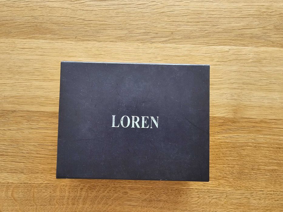 Portfel skórzany Loren - brązowy - nowy