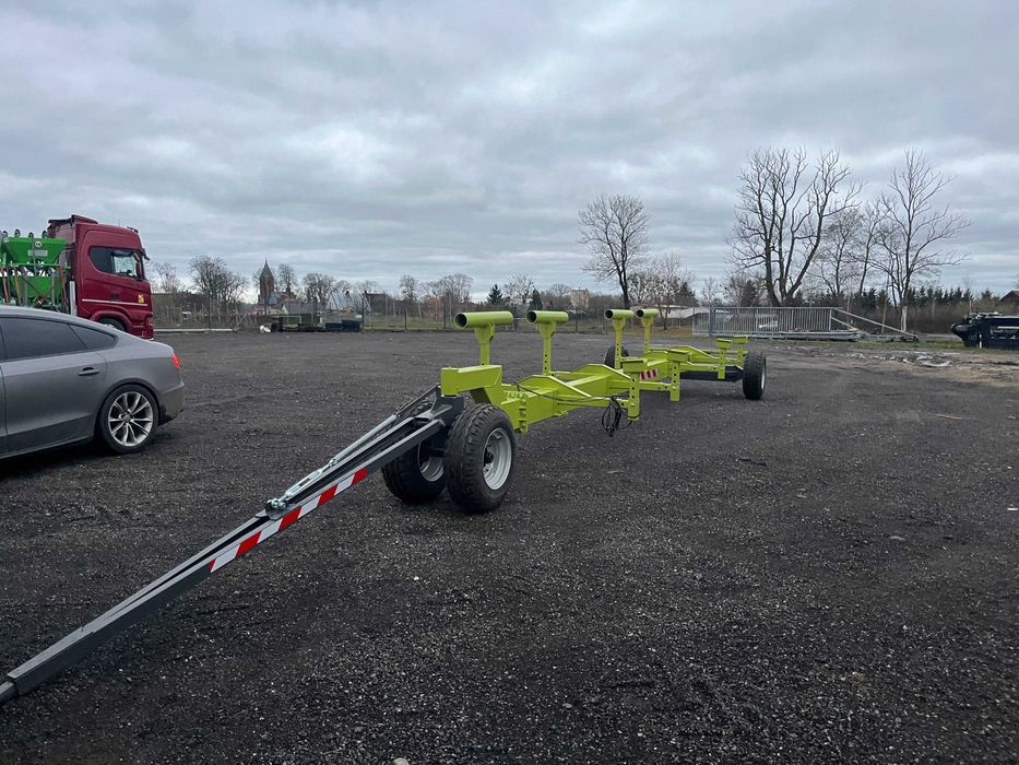 Wózek transportowy do hederu zbożowego | Tandem | Skrętna oś | 4WD