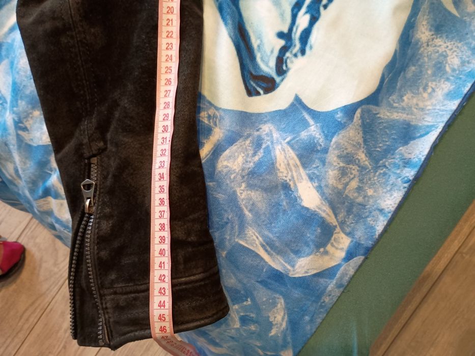 Kurtka zamszowa męska z kapturem