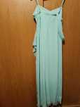 Vestido comprido verde água tamanho único dá até tamanho L