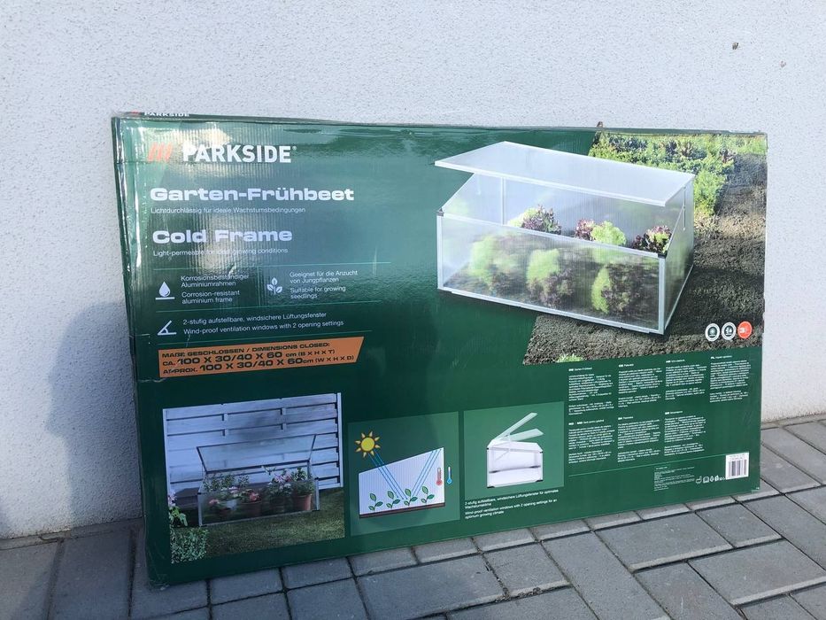 PARKSIDE® Szklarnia ogrodowa inspekt z poliwęglanu, 100 x 30/40 x 60cm