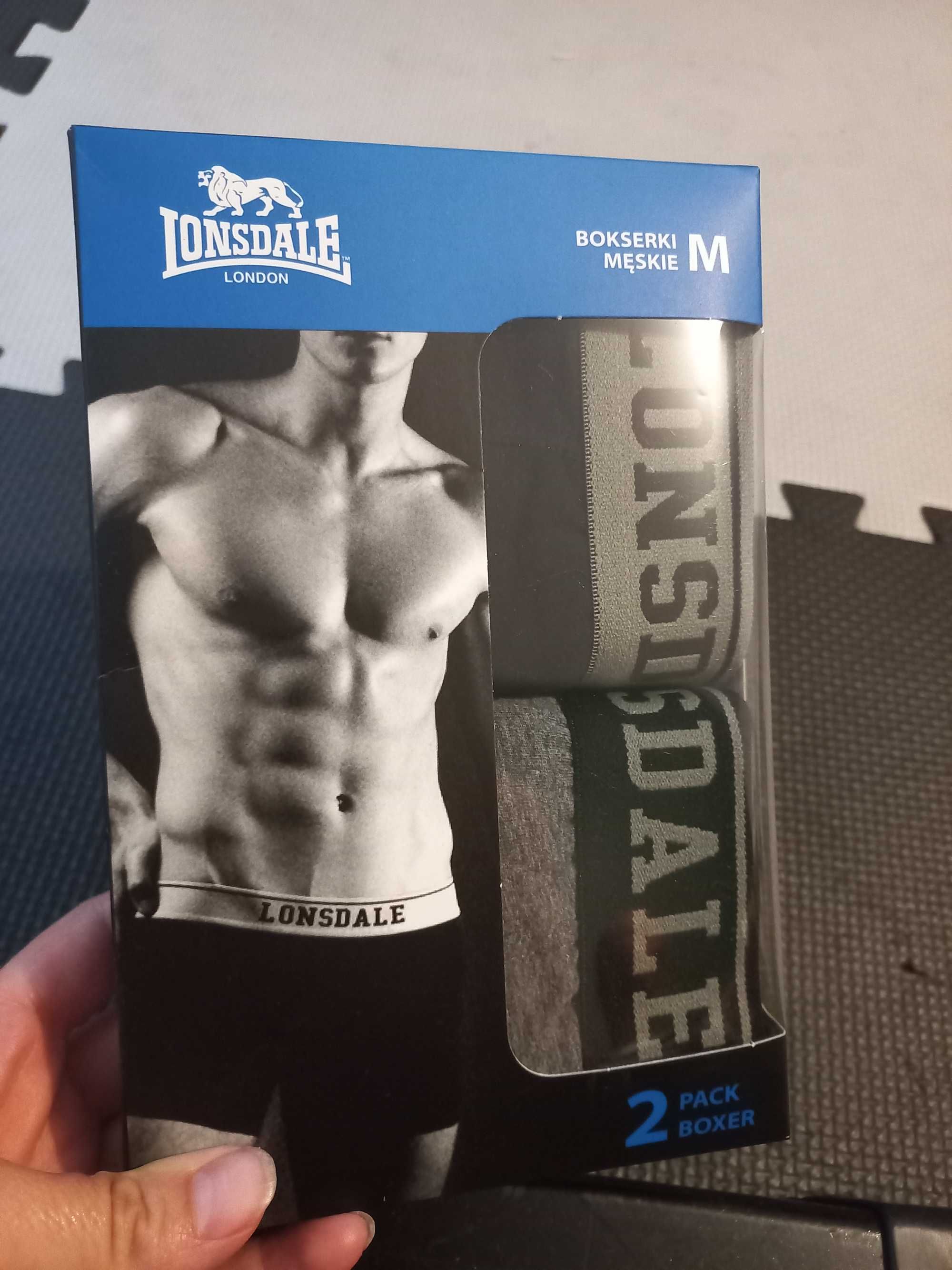 Nowe bokserki Lonsdale M 95% bawełna 5%elastan