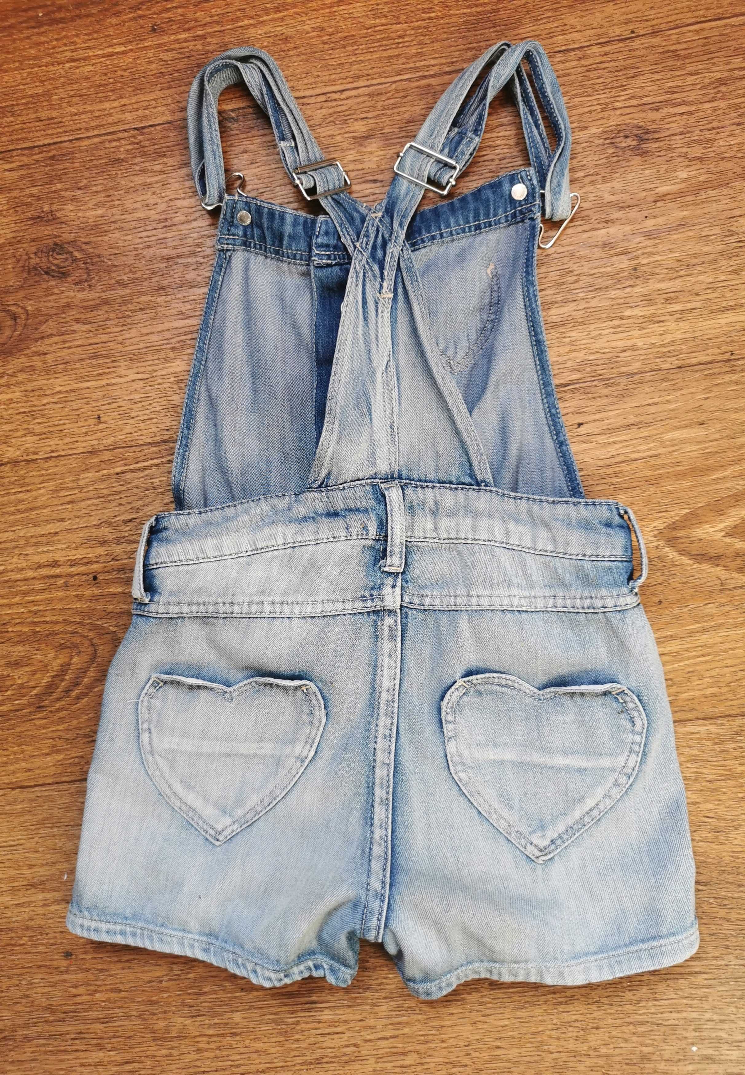 Комбинезон джинс H&M 6-7 лет шорты на подтяжках