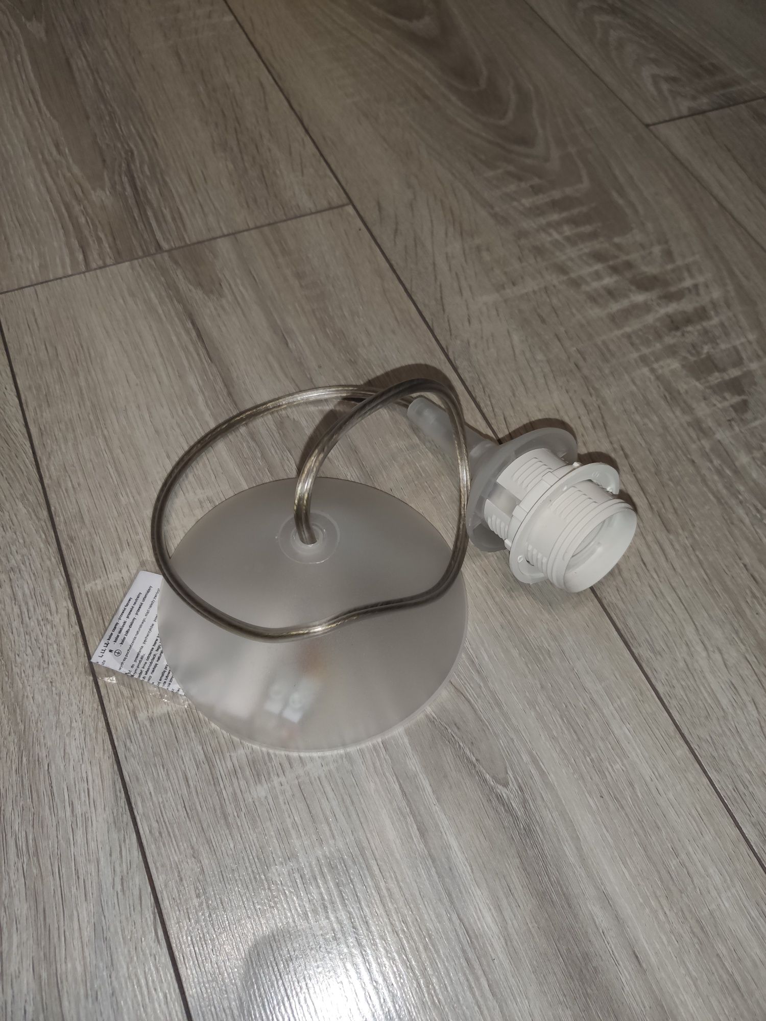 Zawiesie do lampy 1 x 60 W E27 transparentne |60cm