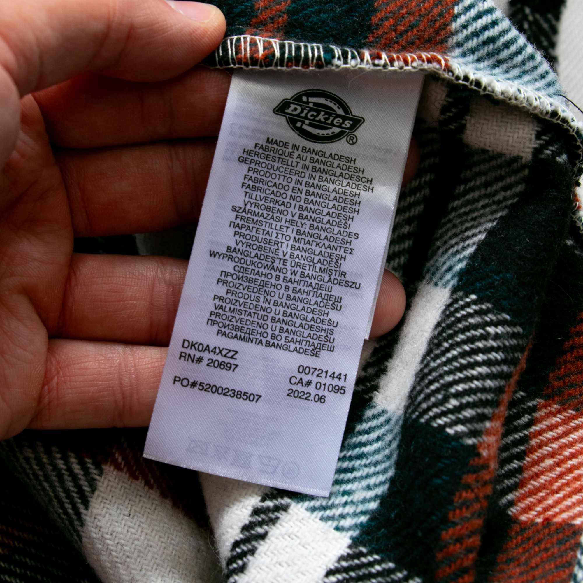 Dickies gruba koszula flanelowa w kratę L