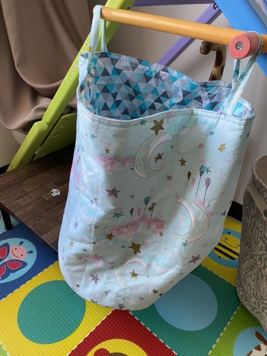 Корзина для іграшок мʼяка для речей сумка для зберігання