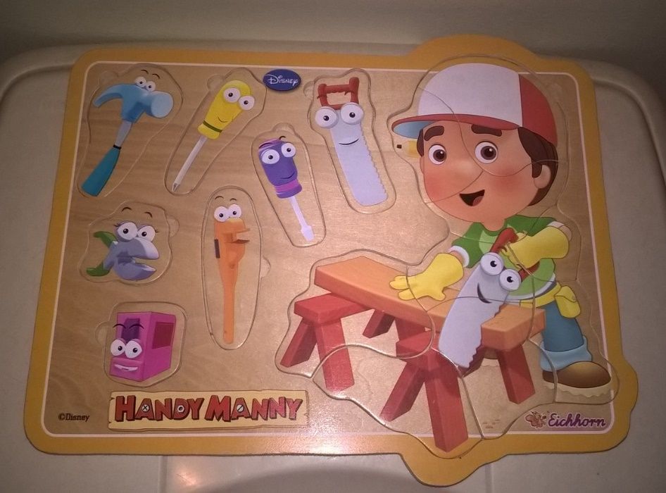 Brinquedos Madeira Educativos Puzzles Manny Animais Zoo Blocos Disney