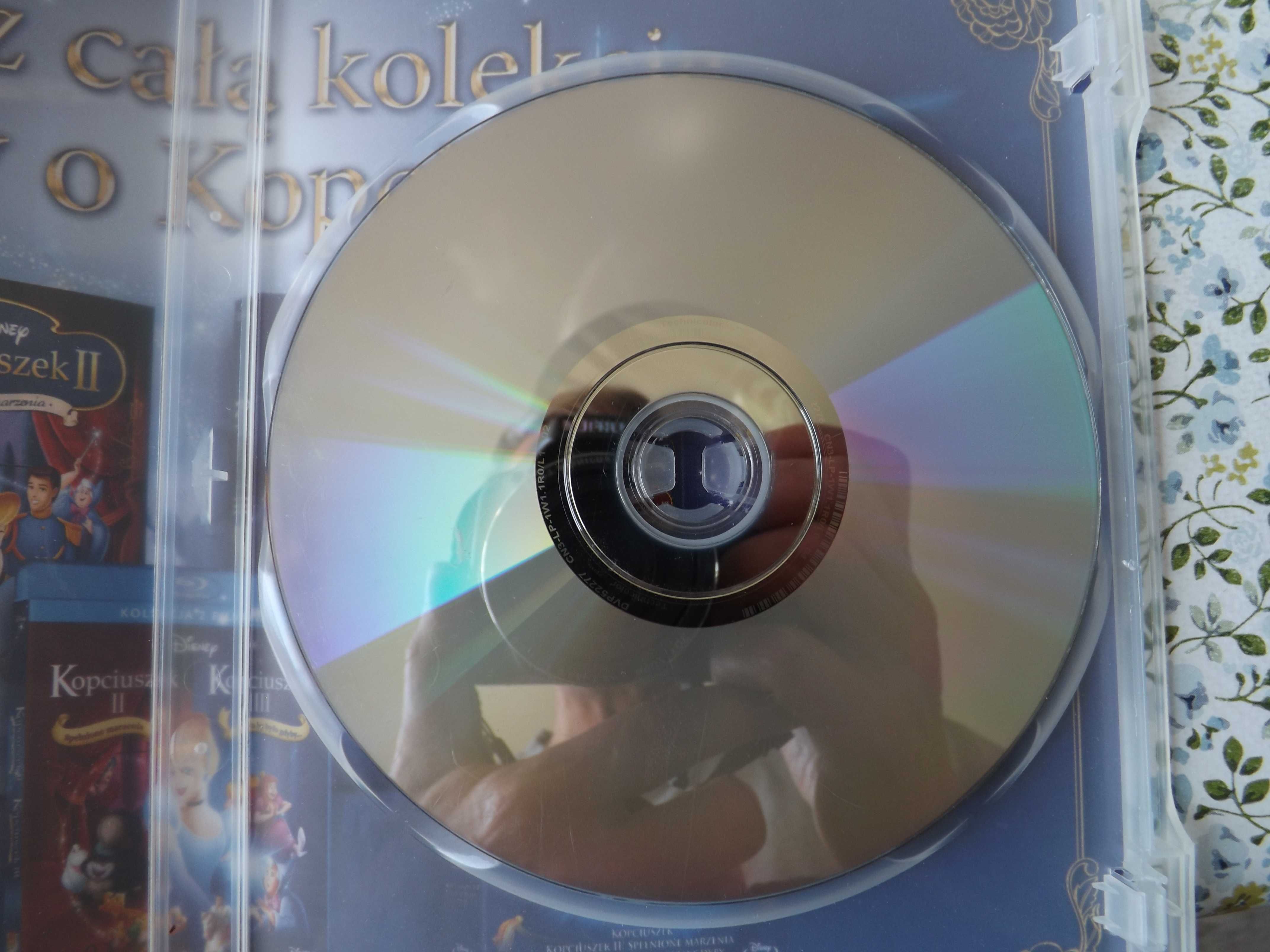 Kopciuszek Disney bajka 1,2,3 i fabularna dvd