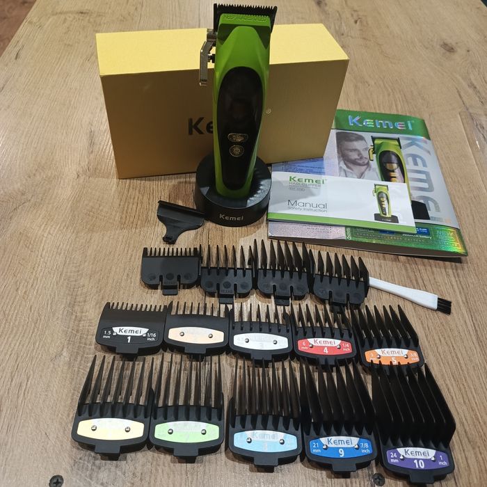 Profesjonalna maszynka do strzyżenia włosów KEMEI dla mężczyzn,