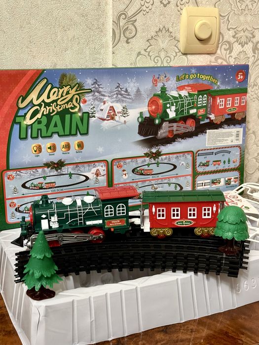 Залізна дорога . Залізниця новорічна . Железная дорога