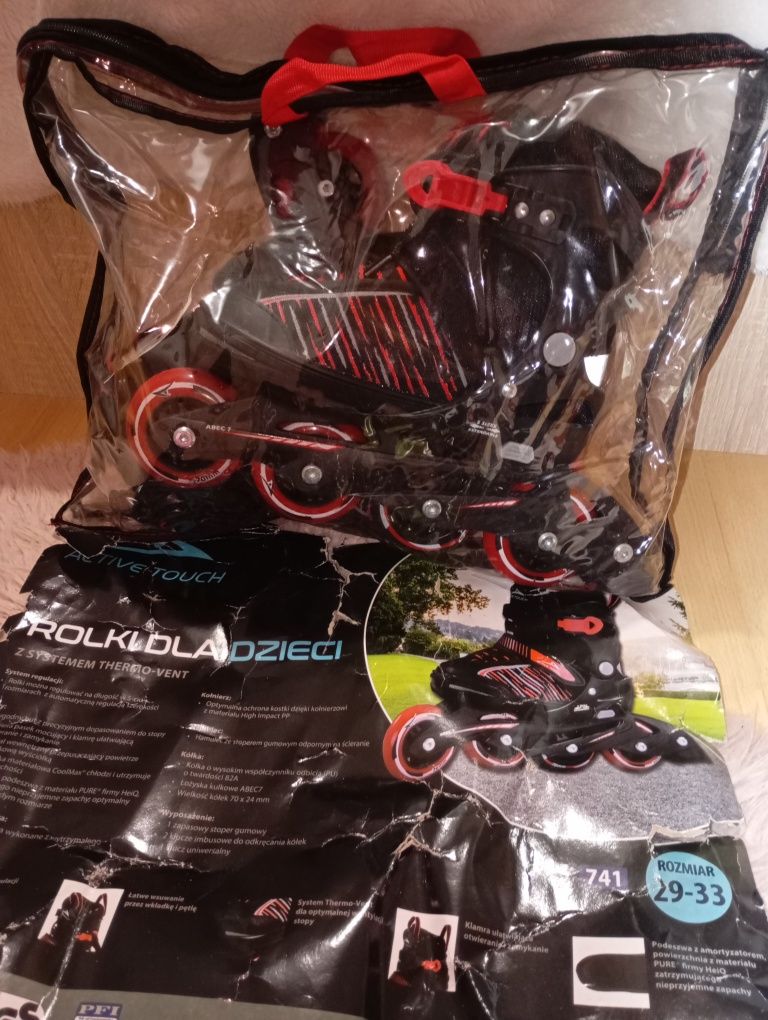 Rolki dla dzieci Active Touch z system Thermo-Vent regulowane 29-33