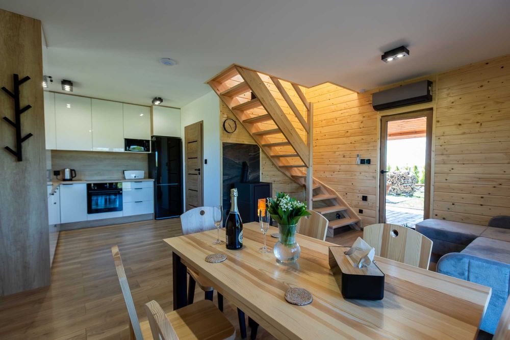 Dom Mazury jezioro sauna balia cisza samotny dom bez sąsiadów