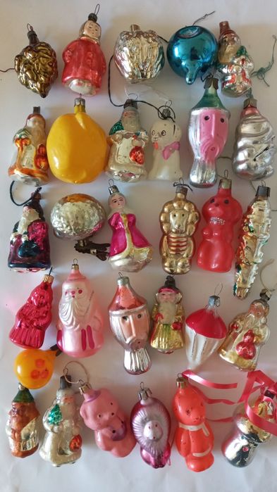 Елочные  игрушки  ссср  колокол  звезда
