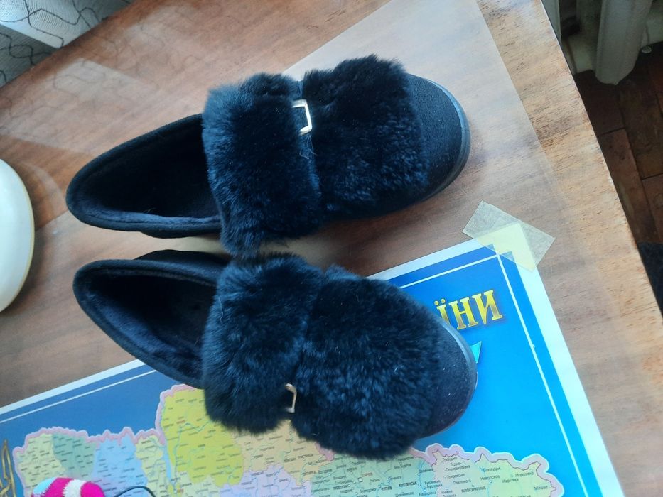 Тёплые мокасины с мехом, новые, 39р