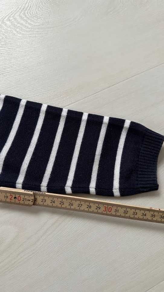 bawełniany sweterek w paski MANGO 128 7/8 lat st idealny