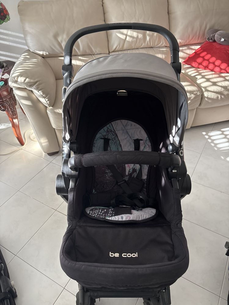 Carrinho bebé completo da Be Cool com suporte de carro