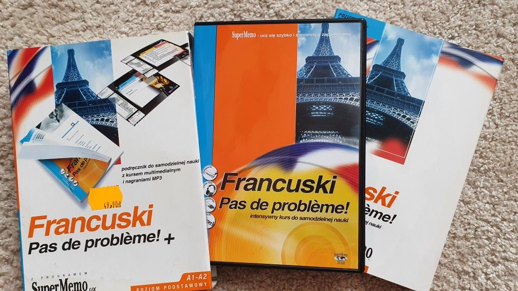 Kurs języka francuskiego książka + CD poziom podstawowy A1-A2