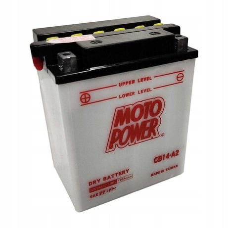 Akumulator motocyklowy Moto Power CB14-A2 YB14-A2 12V 14Ah 190A EN L+