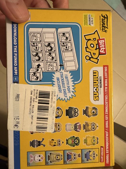 Bitty pop minions 4 unidades