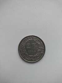 Монета 2 франка Швейцарії