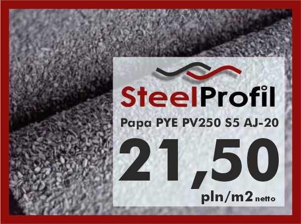 Papa SBS PYE PV250 S5 AJ-20 technonicol nawierzchniowa asfaltowa mida