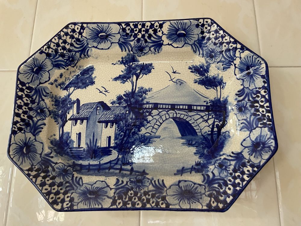 Pratos decorativos pintados á mão