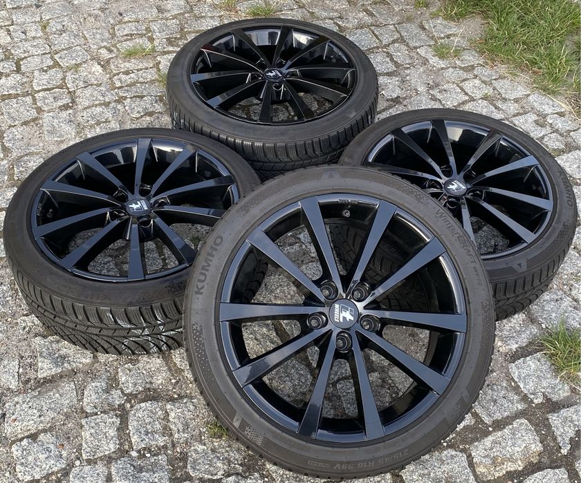 Koła alufelgi czarne 5x114,3 Mazda Axela cx3 3 5 6 Opony 215/45 r18
