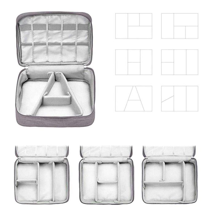 NOWE! Organizer torba na kable przewody ładowarki dyski akcesoria