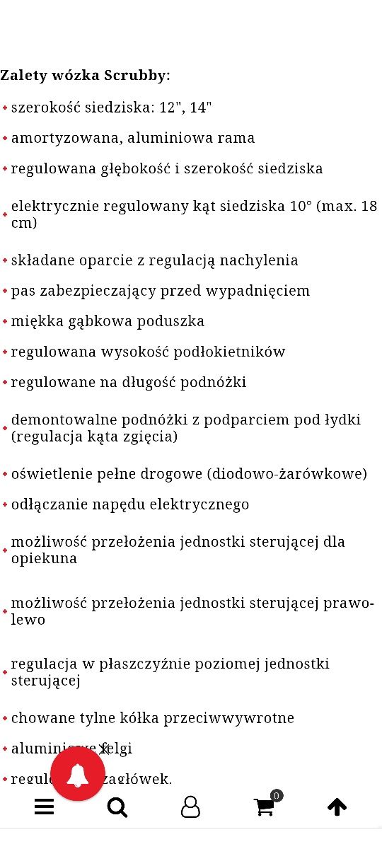 Wózek inwalidzki z napędem elektrycznym Scrubi dla dzieci i młodzieży